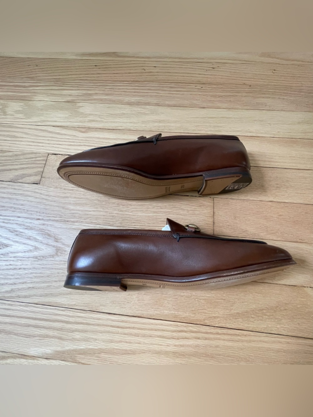 Gucci Brown Horsebit Loafers with Gold Hardware NIB (Sz 36.5) - Picture 9 of 13